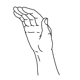 Bild der Handform hamflathand,hambetween,hamflathand,hamfingerbendmod