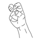 Bild der Handform hamfinger23spread,hamfingerbendmod,hamthumbopenmod