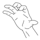 Bild der Handform hamfinger2345,hamfingerbendmod,hamthumboutmod,hamthumb