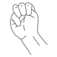 Handform hamfist,hamringfinger,hambetween,hampinky