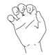 Handform hamfinger2345,hamfingerhookmod