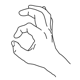 Handform hamceeopen,hamthumbacrossmod