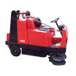 Illustration: Foto einer Kehrmaschine mit Motor, einem Sitz und Lenkrad