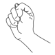 Handform hamfist,hamindexfinger,hambetween,hammiddlefinger