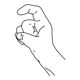 Bild der Handform hamfinger2,hamfingerbendmod,hamthumbacrossmod