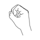 Bild der Handform hampinchall,hamfingerbendmod