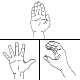 Fünffinger-Handformen