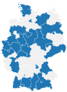 Deutschlandkarte: Regionale Verteilung der Gebärden