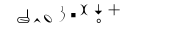 HamNoSys-Notation abweichend von o.a. Form