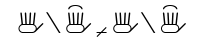 HamNoSys-Notation des Handformpaares