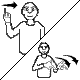 Ein- und zweihändige Gebärden und solche ohne manuelle Aktivität